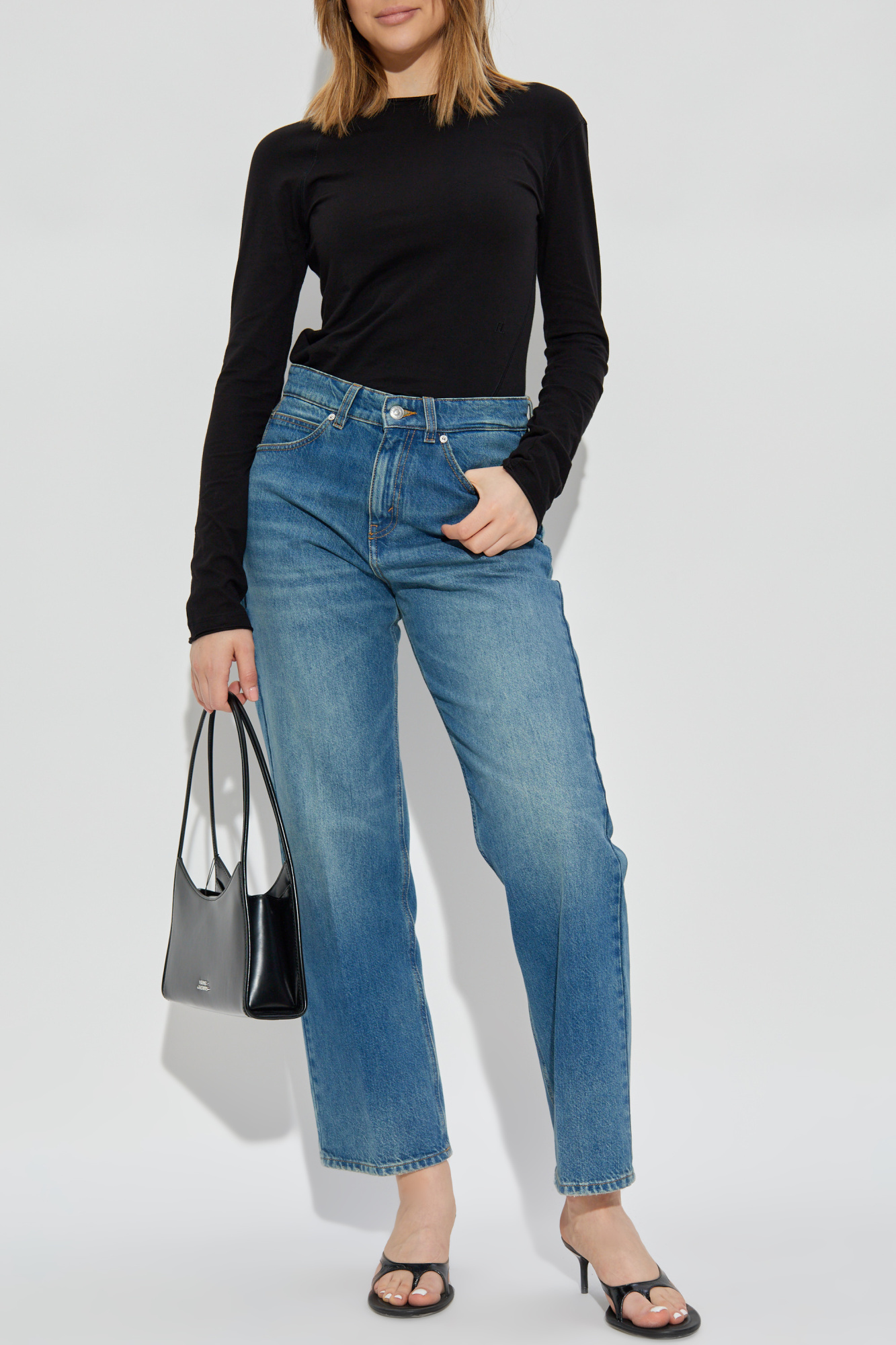 トップス HELMUT LANG anolak parker 48 Black Top with embroidered logo Helmut Lang - Vitkac Romania